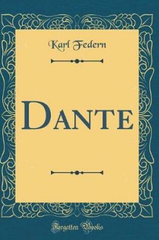Cover of Dante (Classic Reprint)