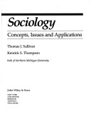 Book cover for Sociology Concepts, Issues and Applications