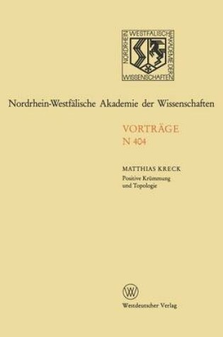 Cover of Positive Krummung Und Topologie