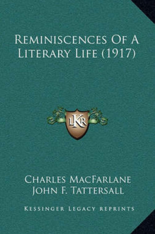 Cover of Reminiscences of a Literary Life (1917)