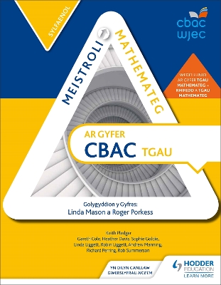 Book cover for Meistroli Mathemateg CBAC TGAU: Sylfaenol (Mastering Mathematics for WJEC GCSE: Foundation Welsh-language edition)