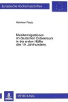 Book cover for Musikermigrationen Im Deutschen Ostseeraum in Der Ersten Haelfte Des 19. Jahrhunderts