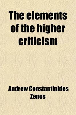 Book cover for The Elements of the Higher Criticism