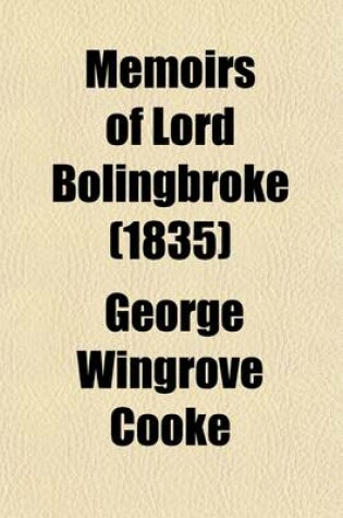 Cover of Memoirs of Lord Bolingbroke (Volume 2)