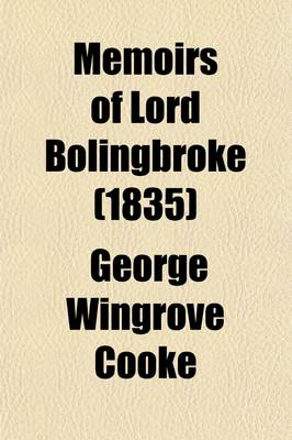 Book cover for Memoirs of Lord Bolingbroke (Volume 2)