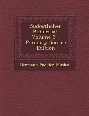 Book cover for Sudostlicher Bildersaal, Volume 3 - Primary Source Edition