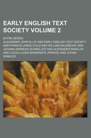 Cover of Early English Text Society Volume 2; Extra Series