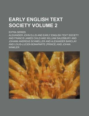 Book cover for Early English Text Society Volume 2; Extra Series