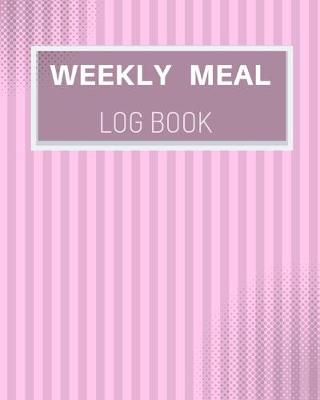 Book cover for weekly meal log book