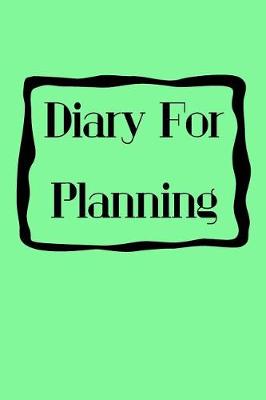 Book cover for Diary For Planning