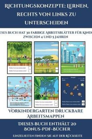 Cover of Vorkindergarten Druckbare Arbeitsmappen (Richtungskonzepte