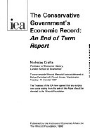 Cover of The Conservative Government's Economic Record