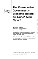 Book cover for The Conservative Government's Economic Record