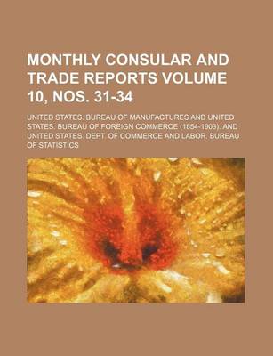 Book cover for Monthly Consular and Trade Reports Volume 10, Nos. 31-34