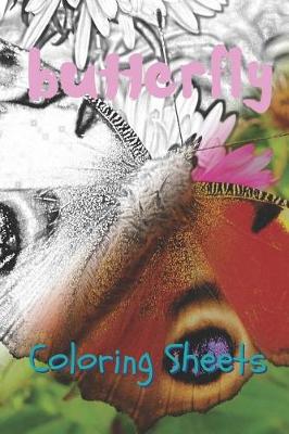 Book cover for Butterfly Coloring Sheets