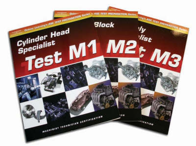 Book cover for ASE Test Prep for Engine Machinists (M1-M3): Complete Set