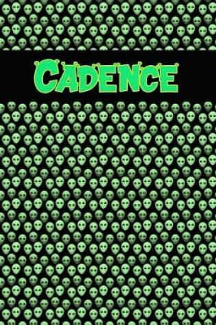 Cover of 120 Page Handwriting Practice Book with Green Alien Cover Cadence