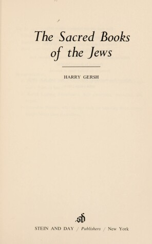 Book cover for Sacred Book of the Jews