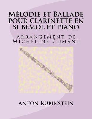 Book cover for Melodie et Ballade pour clarinette en si bemol et piano