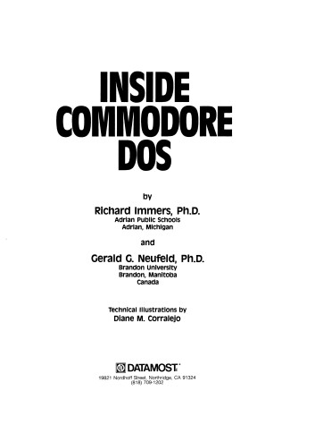 Book cover for Inside Commodore D. O. S.