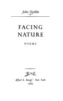 Book cover for Facing Nature