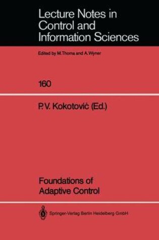Cover of Foundations of Adaptive Control