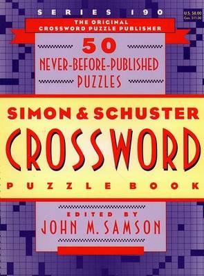 Book cover for Simon & Schuster Crossword Boo