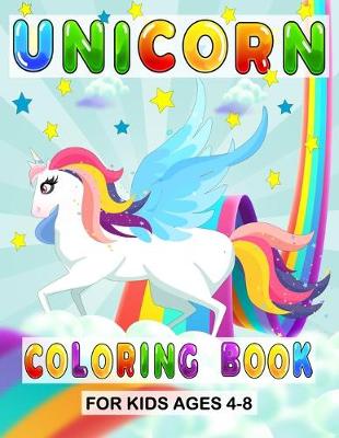 Book cover for Unicorn Coloring Book