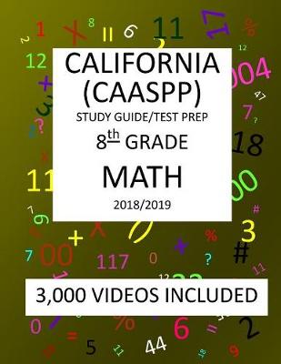 Book cover for 8th Grade CALIFORNIA CAASPP, MATH, Test Prep