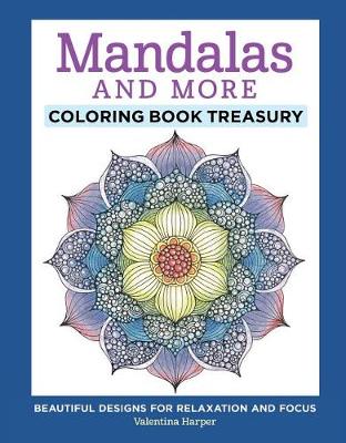 Book cover for Mandalas and More Coloring Book Treasury