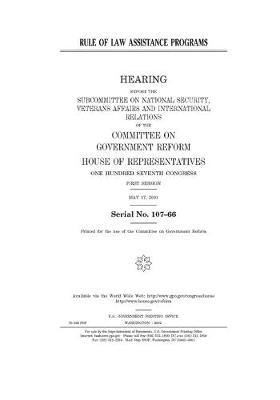 Book cover for Rule of law assistance programs
