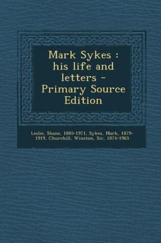 Cover of Mark Sykes