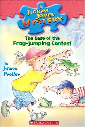 Book cover for Jigsaw Jones #27: Case of the Frog-Jumping Contest: Case of the Frog-Jumping Contest