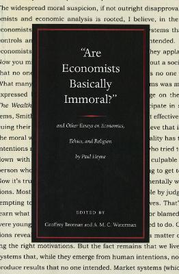 Book cover for Are Economists Basically Immoral?