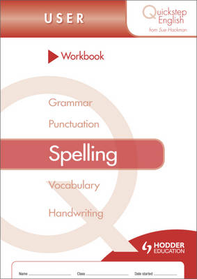 Book cover for Quickstep English Workbook Spelling User Stage