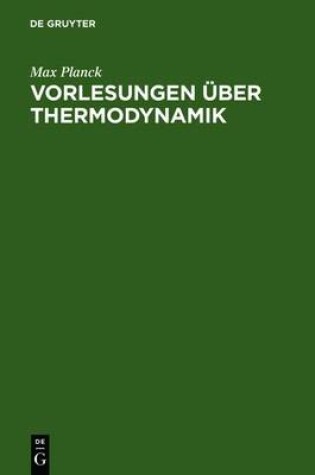 Cover of Vorlesungen Uber Thermodynamik