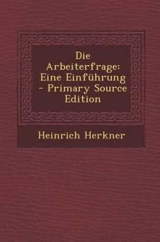 Cover of Die Arbeiterfrage