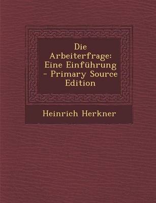 Book cover for Die Arbeiterfrage