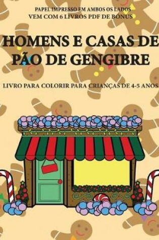 Cover of Livro para colorir para crianças de 4-5 anos (Homens e Casas de Pão de Gengibre)