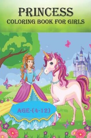 Cover of Princess coloring book for girls