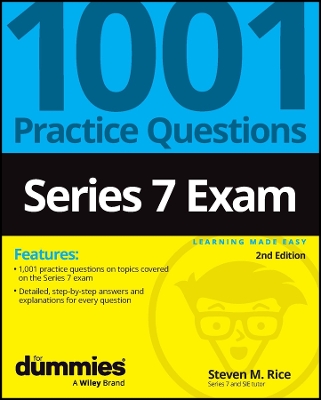 Book cover for Series 7 Exam: 1001 Practice Questions For Dummies , 2nd Edition