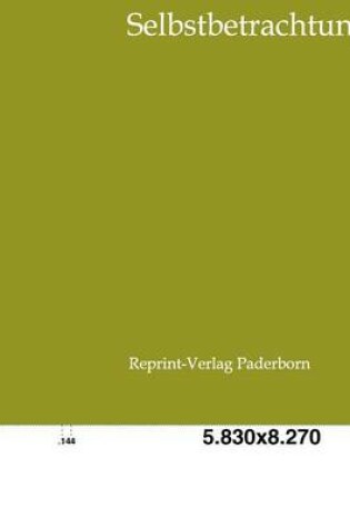 Cover of Selbstbetrachtungen