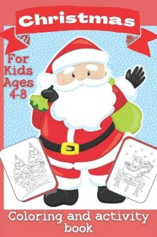 Cover of Christmas Activity Book For Kids Ages 4-8