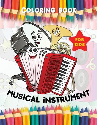 Book cover for Musical Instrument Coloring Book
