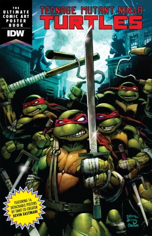 Book cover for Teenage Mutant Ninja Turtles: The Ultimate Comic Art Poster Book