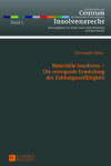 Book cover for Materielle Insolvenz - Die Retrograde Ermittlung Der Zahlungsunfaehigkeit