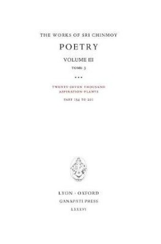 Cover of Poetry III, tome 3