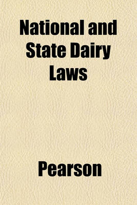 Book cover for National and State Dairy Laws