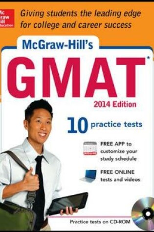 Cover of McGraw-Hill's GMAT with CD-ROM, 2014 Edition