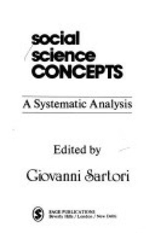 Cover of Social Science Concepts